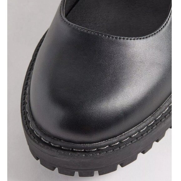 NWT Torrid 8.5 Black Mary Jane Bow Lug-Sole Flat Shoes 8.5WW Wide Width - Picture 4 of 11